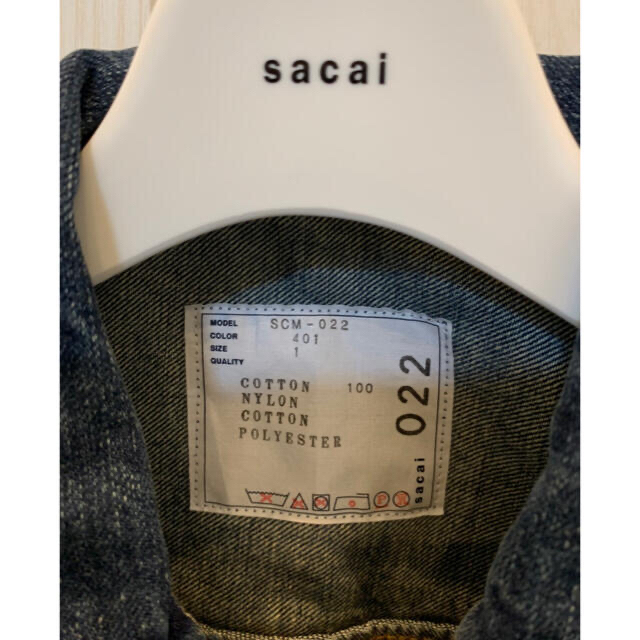 sacai デニム×MA-1 ジャケット