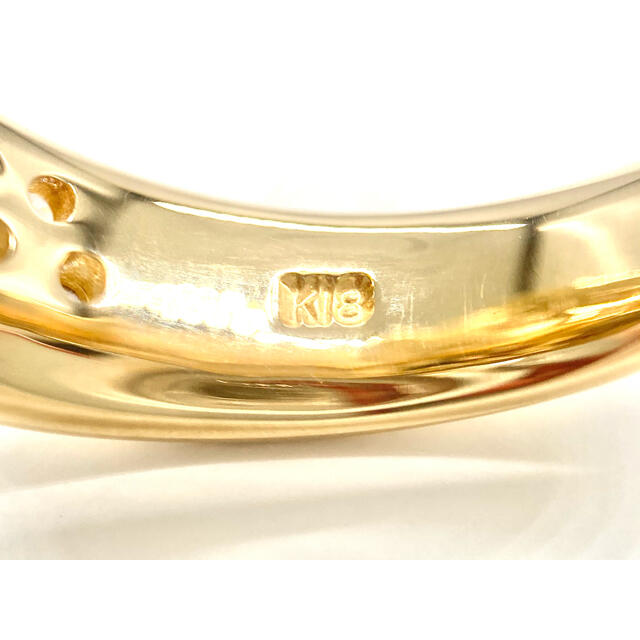 トントン様専用　K18YG ダイヤモンド リング レディースのアクセサリー(リング(指輪))の商品写真