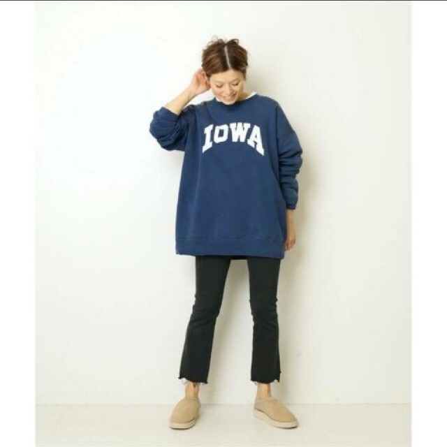 ドゥーズィエムクラス IOWA vintage sweat ロゴ スウェット