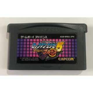 ゲームボーイアドバンス(ゲームボーイアドバンス)のGBA ゲームボーイアドバンス　ロックマン　チームオブブルース(携帯用ゲームソフト)