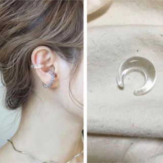 アメリヴィンテージ(Ameri VINTAGE)のぷっくり ミニear cuffクリア  イエナ ザラ アダムエロペ プラージュ(イヤーカフ)