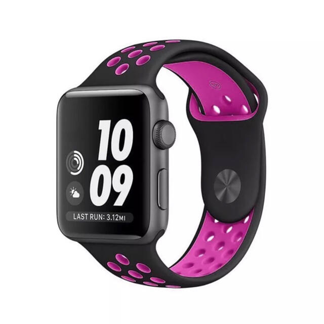 Apple Watch - Apple Watch ベルト スポーツバンド 42mm 44mm 黒 ピンクの通販 by かんさん32's shop｜ アップルウォッチならラクマ