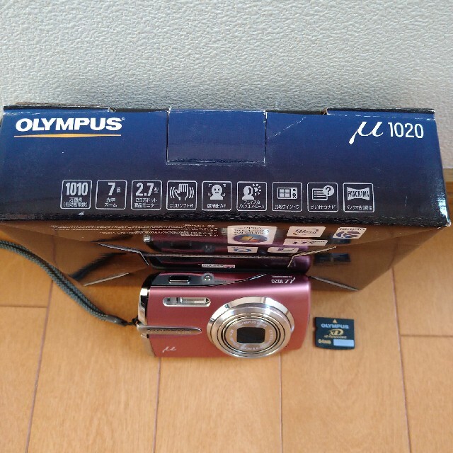 OLYMPUS(オリンパス)のOLYMPUSオリンパスデジタルカメラμ1020デジカメ スマホ/家電/カメラのカメラ(コンパクトデジタルカメラ)の商品写真