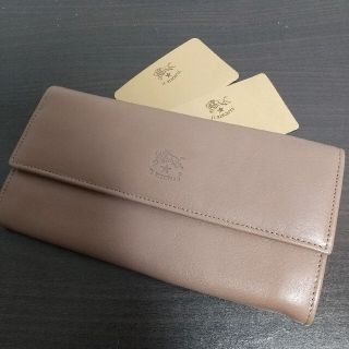 イルビゾンテ(IL BISONTE)の新品 本革 レザー イルビゾンテ  財布 柄付き ウォレット グレー オルゾー(財布)