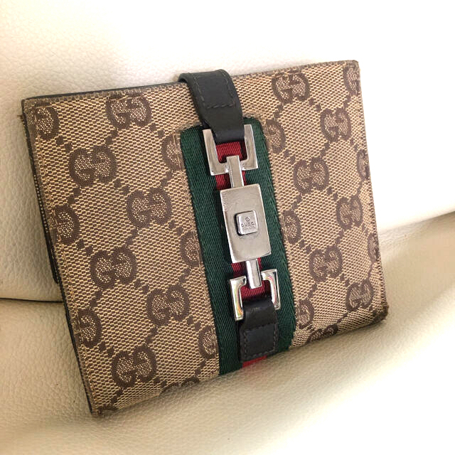 Gucci - GUCCI グッチ ジャッキー シェリーライン 2つ折り財布