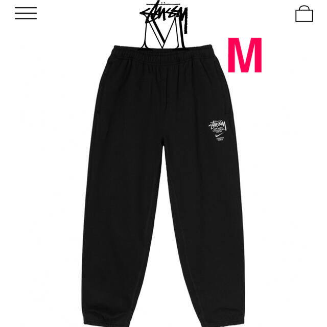 STUSSY(ステューシー)のSTÜSSY NIKE NRG ZR FLEECE PANT BLACK M メンズのパンツ(その他)の商品写真