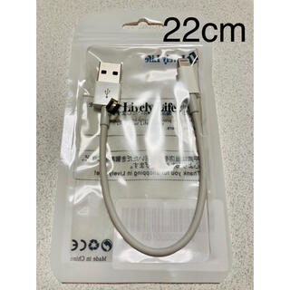 iPhone USBケーブル　Type-C  タイプC 22cm(バッテリー/充電器)