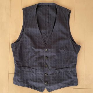 ボリオリ(BOGLIOLI)のLARDINI ラルディーニ 綿&麻&モヘヤ ジレ 48 ネイビー(ベスト)