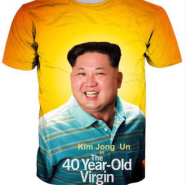 極レア 未使用 北朝鮮 金正恩 委員長　世界一美男子Tシャツ メンズのトップス(Tシャツ/カットソー(半袖/袖なし))の商品写真