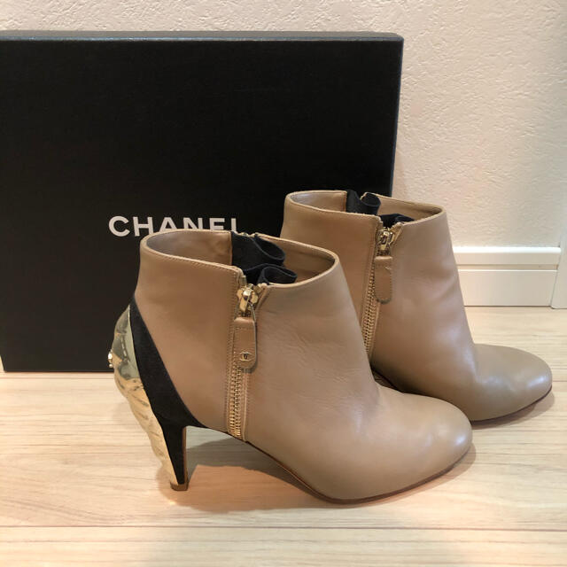 CHANEL シャネル ブーティ ショートブーツ 36.5 [宅送] 17850円 www