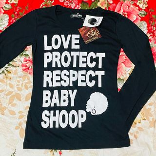 ベイビーシュープ(baby shoop)の★BabyShoop★シュープ★ロングTシャツ★BLACK★デカロゴプリント(Tシャツ(長袖/七分))