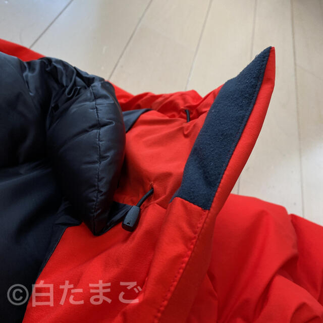 THE NORTH FACE(ザノースフェイス)のノースフェイス　ビレイヤーパーカ　ファイヤリーレッド　Sサイズ メンズのジャケット/アウター(ダウンジャケット)の商品写真