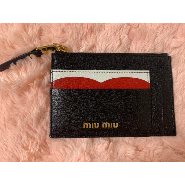miumiu マドラスカラーレザー カードホルダー - 財布