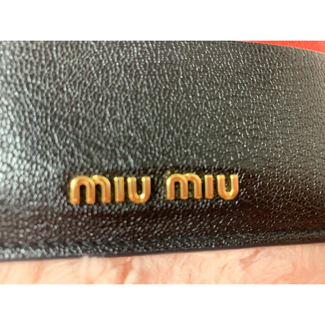 miumiu(ミュウミュウ)のmiumiu マドラスカラーレザー カードホルダー レディースのファッション小物(財布)の商品写真
