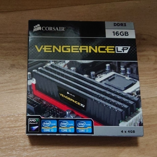 VENGEANCE LP 16Gセット(4Gx4枚)  PCメモリ スマホ/家電/カメラのPC/タブレット(PCパーツ)の商品写真