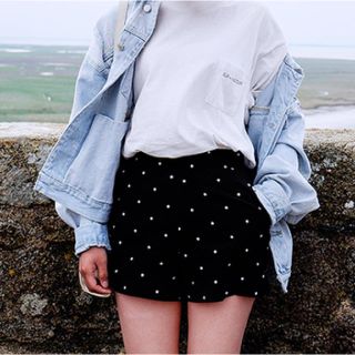 ディーホリック(dholic)のDot skirt(ミニスカート)