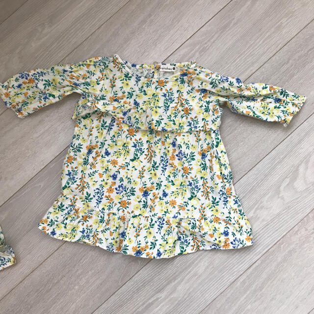 Branshes(ブランシェス)のブランシェス　90  120セット キッズ/ベビー/マタニティのキッズ服女の子用(90cm~)(ワンピース)の商品写真