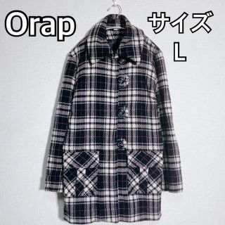 Orap　ダッフルコート　ギンガムチェック　ゆるだぼ　ビッグシルエット　可愛い(ダッフルコート)