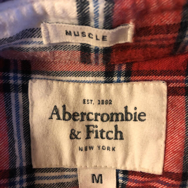 Abercrombie&Fitch(アバクロンビーアンドフィッチ)の正規品　アバクロ長袖チェックシャツ　Mサイズ メンズのトップス(シャツ)の商品写真