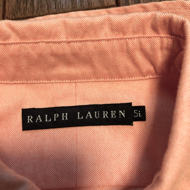 Ralph Lauren(ラルフローレン)の未使用　Ralph Lauren ラルフローレン　ボタンダウン　シャツ　オレンジ レディースのトップス(シャツ/ブラウス(長袖/七分))の商品写真