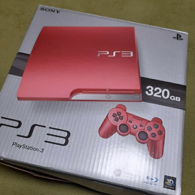 PlayStation3(プレイステーション3)のPS3★限定カラーレッド エンタメ/ホビーのゲームソフト/ゲーム機本体(家庭用ゲーム機本体)の商品写真