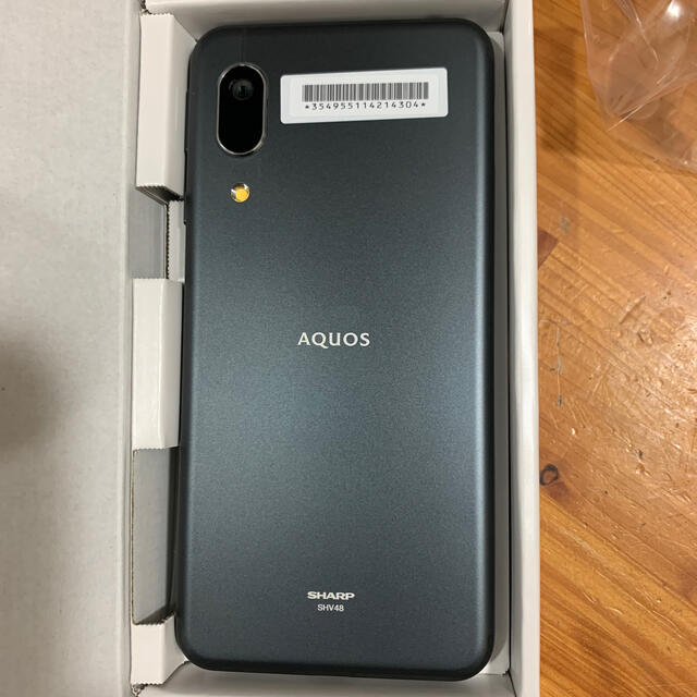 AQUOS(アクオス)のhi様専用　AQUOS sense3 basic SHV48 Black au スマホ/家電/カメラのスマートフォン/携帯電話(スマートフォン本体)の商品写真