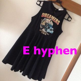 イーハイフンワールドギャラリー(E hyphen world gallery)のE hyphen♡プリントロゴワンピース(ミニワンピース)