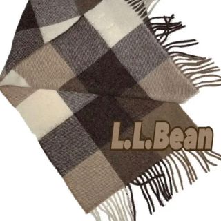 エルエルビーン(L.L.Bean)の未使用品【L.L.Bean】エルエルビーン マフラー ブロックチェック(マフラー/ショール)