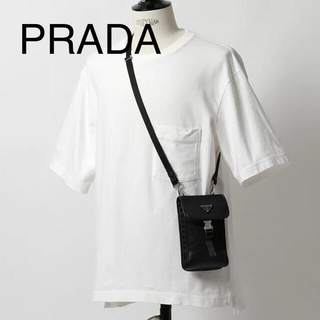 PRADA - 新品PRADAショルダーストラップ付きナイロン×サフィアーノ 