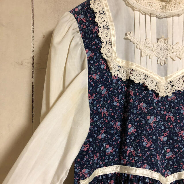 GUNNE SAX(ガニーサックス)のgunne sax 花柄ワンピース レディースのワンピース(ひざ丈ワンピース)の商品写真