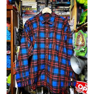 ssz  NEIL SHIRT   RED Check サイズS