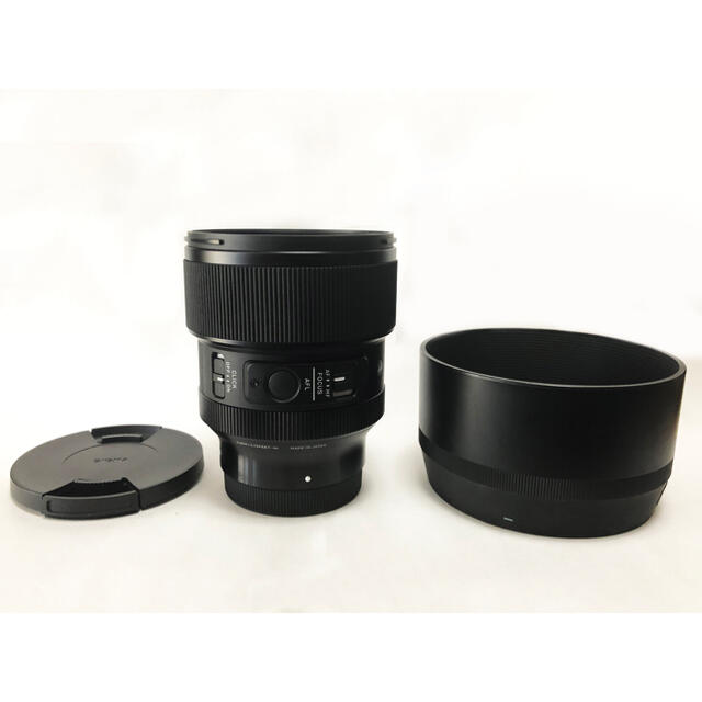 sigma 85mm f1.4 dg dn ソニー用　レンズフィルター付き