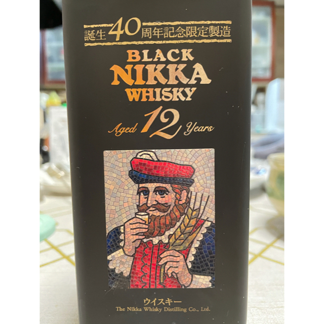 アサヒ(アサヒ)のブラックニッカウィスキー12年　限定製造 BLACK NINNA WHISKY 食品/飲料/酒の酒(ウイスキー)の商品写真