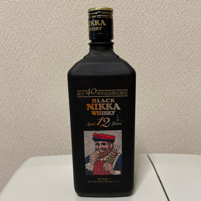 アサヒ(アサヒ)のブラックニッカウィスキー12年　限定製造 BLACK NINNA WHISKY 食品/飲料/酒の酒(ウイスキー)の商品写真