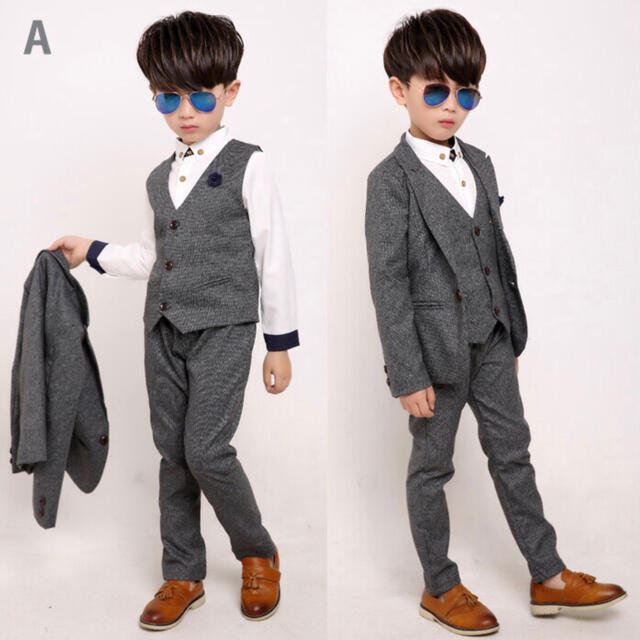 フォーマルスーツ 男の子 フォーマル卒園式 入学式 サイズ120cm キッズ/ベビー/マタニティのキッズ服男の子用(90cm~)(ドレス/フォーマル)の商品写真