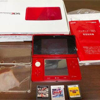 ニンテンドー3DS(ニンテンドー3DS)のNintendo 3DS メタリックレッド　美品(携帯用ゲーム機本体)