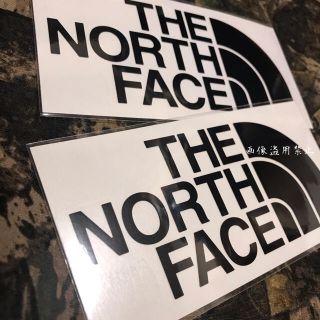 ザノースフェイス(THE NORTH FACE)の★補強あり★新品未使用　ノースフェイス　カッティングステッカー　黒2枚(その他)