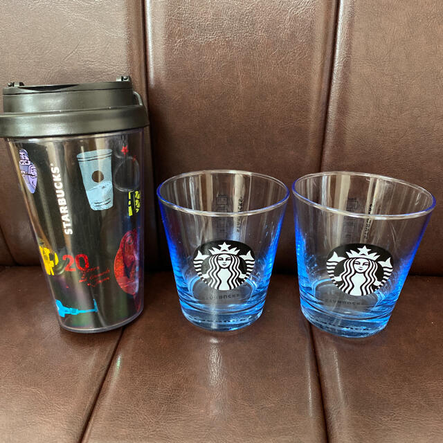 Starbucks Coffee(スターバックスコーヒー)のスタバ　グラス2個セット　タンブラー インテリア/住まい/日用品のキッチン/食器(タンブラー)の商品写真