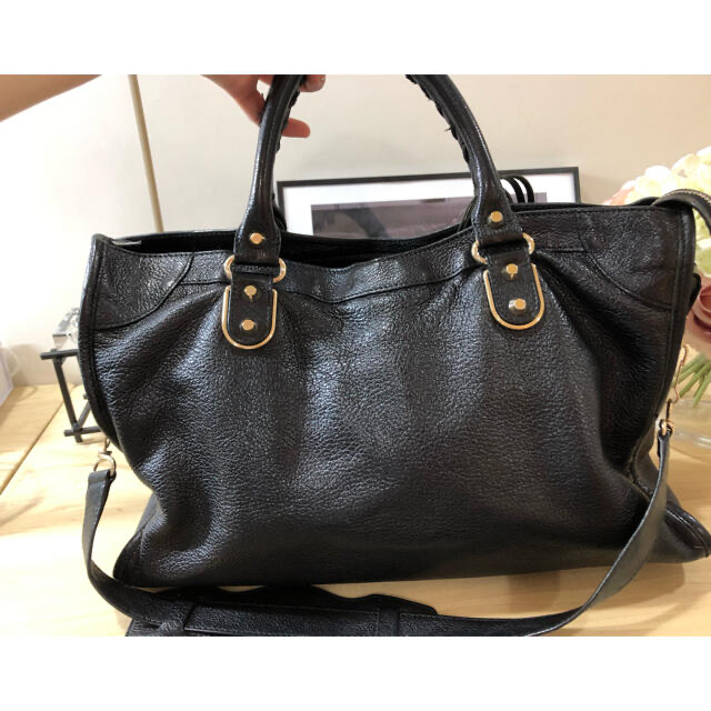 Balenciaga - 正規品 BALENCIAGA バッグ ブラックゴールドの通販 by ...