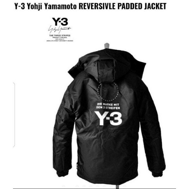 Y-3(ワイスリー)の新品 Y-3 リバーシブル M PATTED JACKET 刺繍シグネチャー メンズのジャケット/アウター(ダウンジャケット)の商品写真