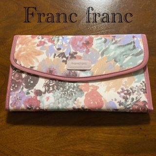 フランフラン(Francfranc)のお値下げ😊🌸フランフラン　マルチケース　花柄ピンク🌸(ポーチ)