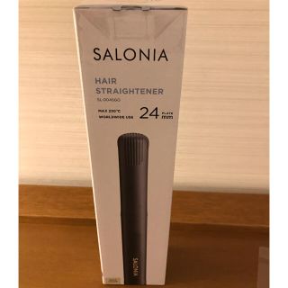 パナソニック(Panasonic)の【新品】SALONIA ストレートアイロン SL-004S ブラック×ゴールド(ヘアアイロン)