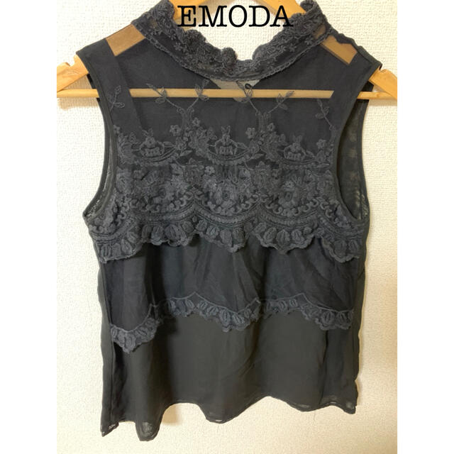 EMODA(エモダ)のEMODA ノースリーブ　トップス レディースのトップス(カットソー(半袖/袖なし))の商品写真