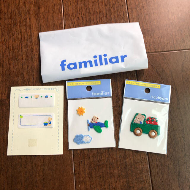 familiar(ファミリア)のファミリア  アイロンワッペン　アップリケ ハンドメイドの素材/材料(各種パーツ)の商品写真