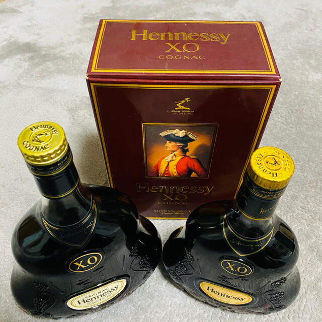 ※値下げ Hennessy ヘネシーX.O 【金キャップ】2本セット