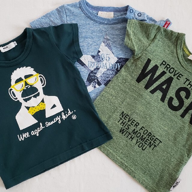 WASK(ワスク)のWASK 90㎝　3枚セット☆ キッズ/ベビー/マタニティのキッズ服男の子用(90cm~)(Tシャツ/カットソー)の商品写真