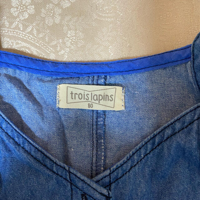 KP(ニットプランナー)の【値下げ】Trois Lapins トロワラパン ジャンパースカート 80cm キッズ/ベビー/マタニティのベビー服(~85cm)(ワンピース)の商品写真