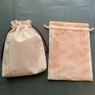 ハンドメイド☆きんちゃく☆2枚セット(ポーチ)