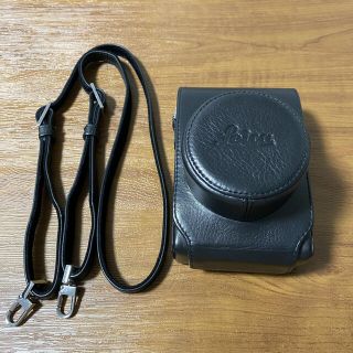 ライカ(LEICA)のLEICA D-LUX7用レザーケース ブラック(ケース/バッグ)