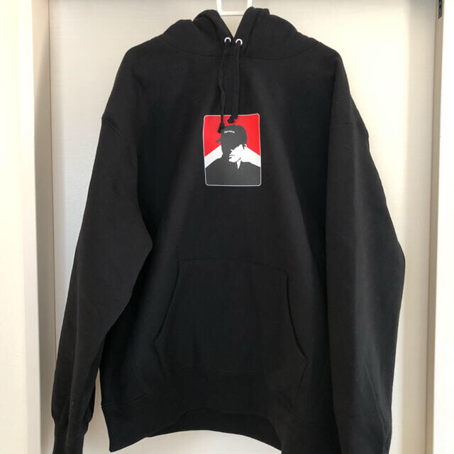 supreme portrait hooded sweatshirt black 1